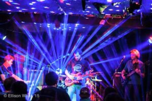 Picture of the band Phish playing a concert